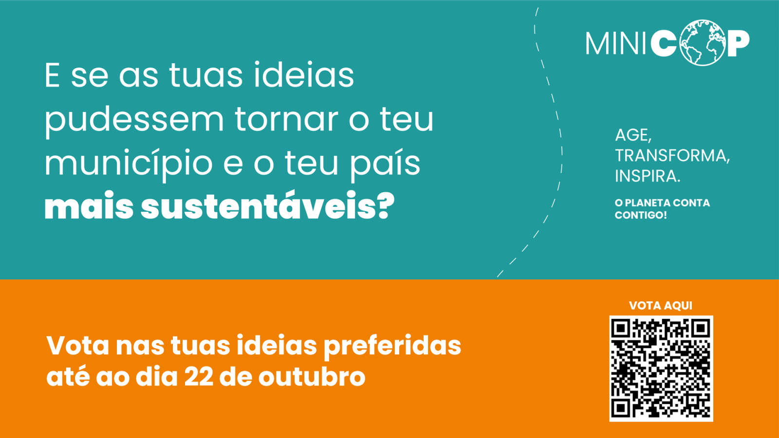 Concurso de ideias MINI-COP "Viagem pelo Clima" - votações abertas até dia 22 de outubro!