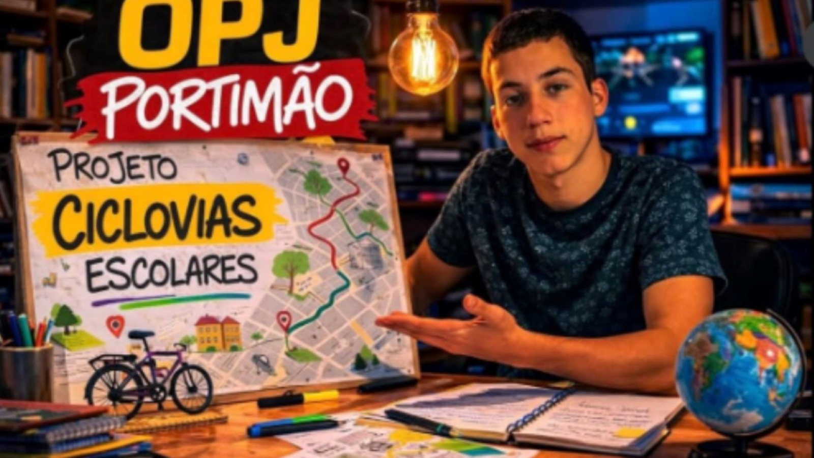 Aluno da EB Júdice Fialho conquista 3.º lugar no OPJ com projeto de ciclovias escolares