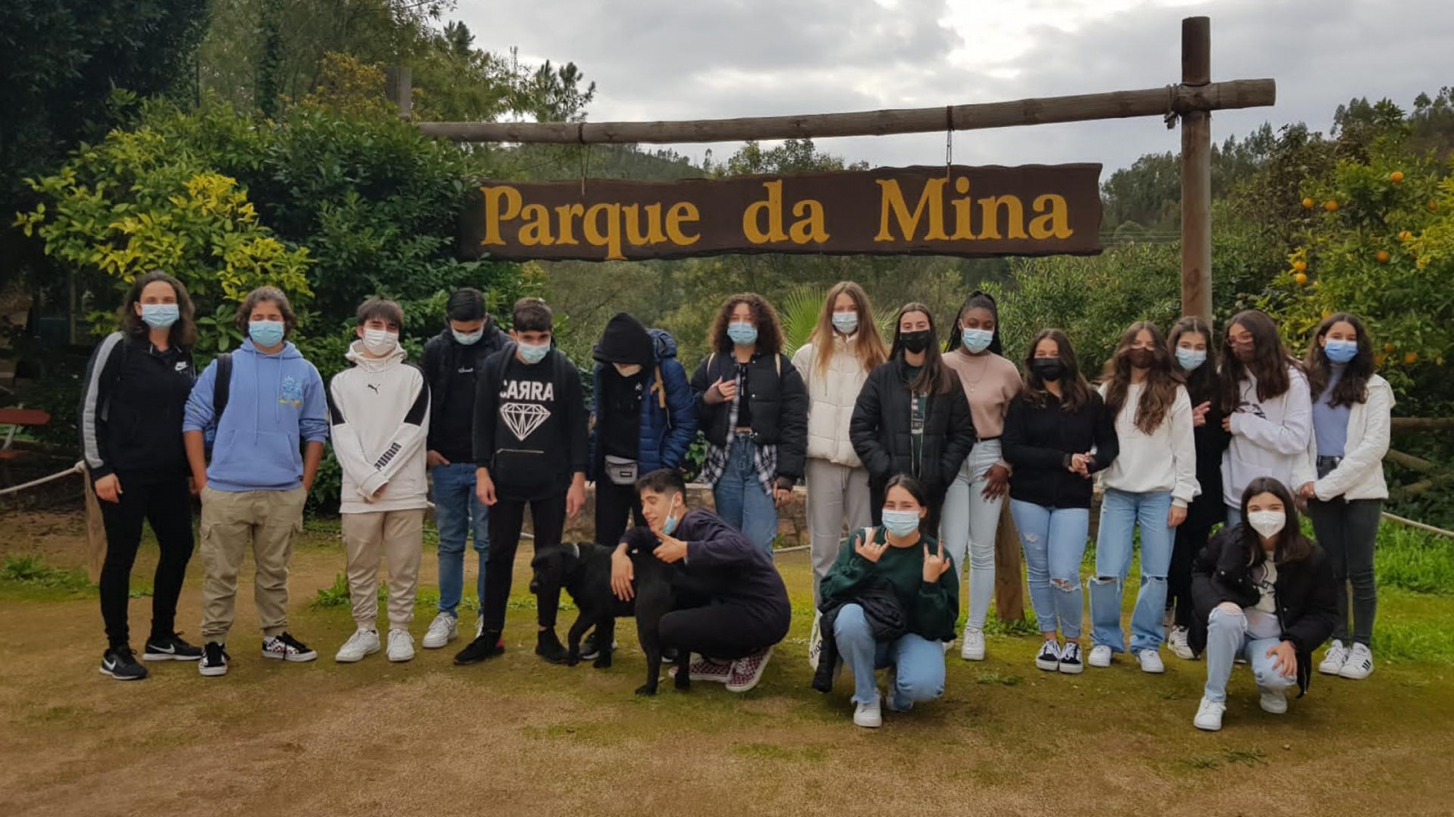 Visita de Estudo do 8ºA ao parque da Mina