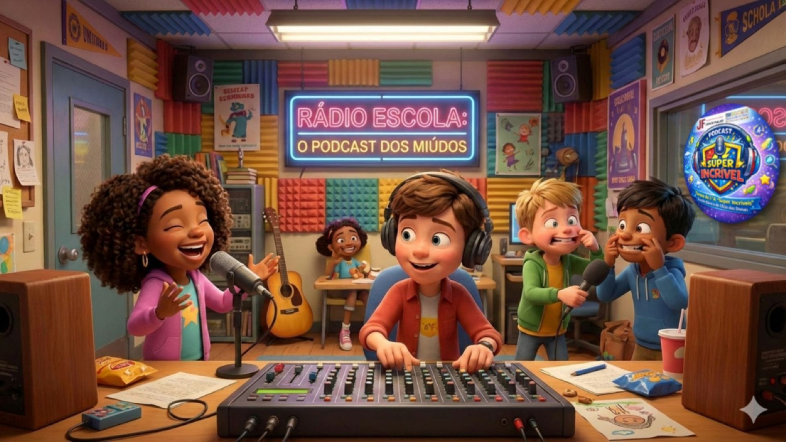 Turma do 1.º A lança o 2.º episódio do Podcast “Super Incrível” — “O Poder dos Poderes”