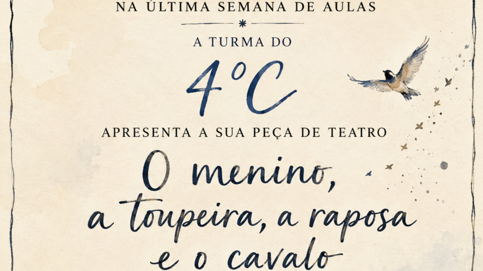 A magia do teatro regressa com a turma do 4.º C
