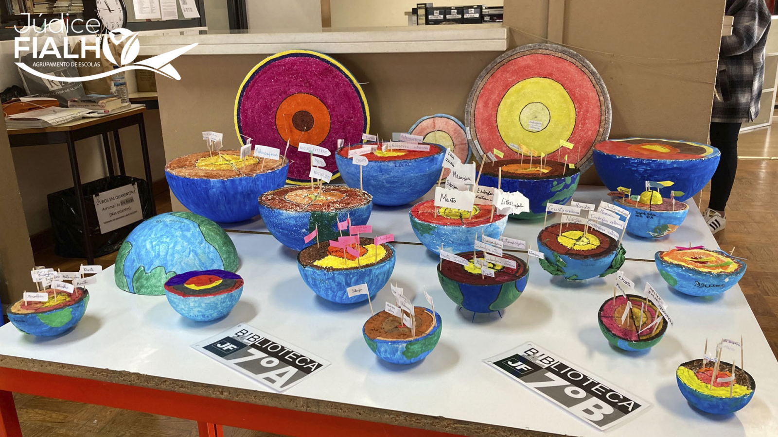 Trabalhos 7ºA e 7ºB - “Estrutura Interna da Terra”.