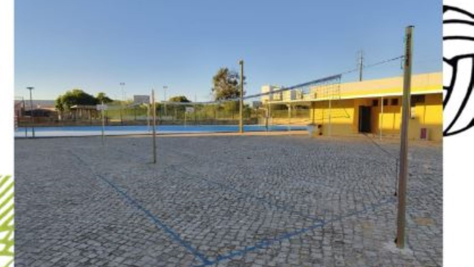 Dois novos campos de voleibol na Escola Júdice Fialho