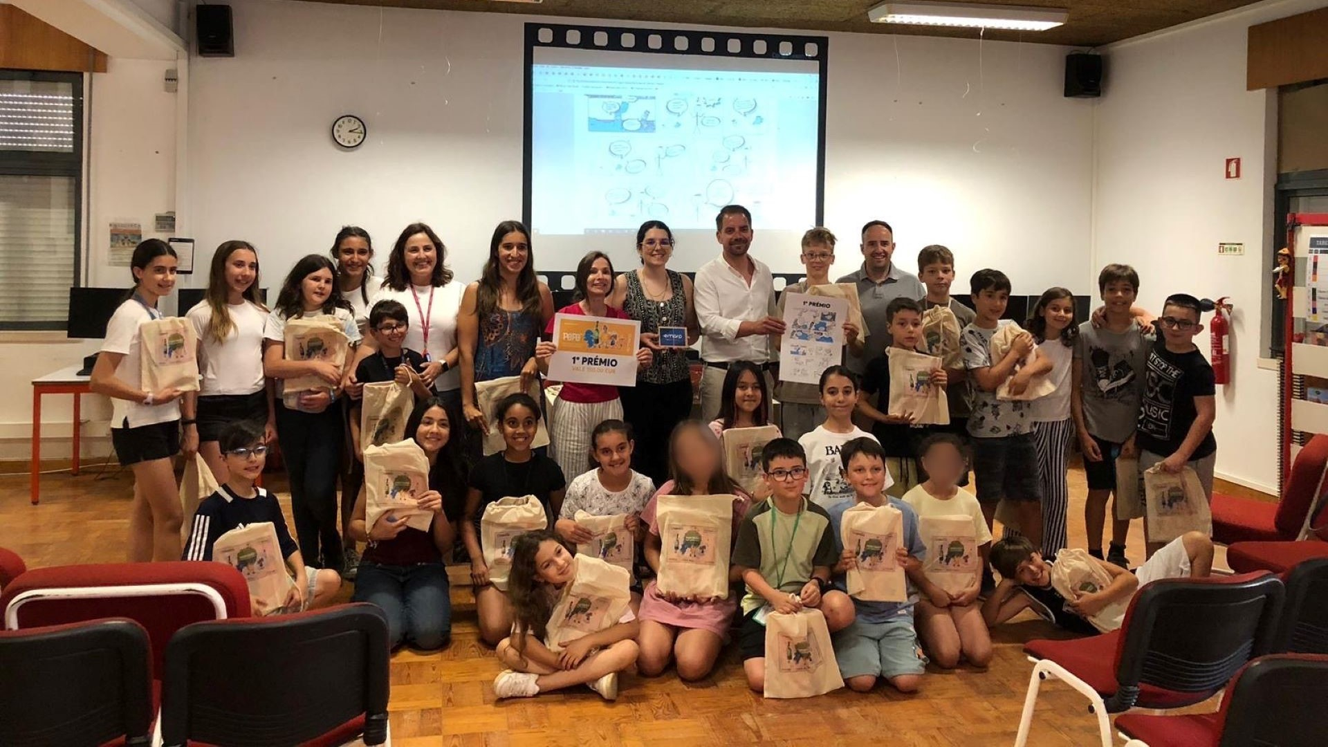 5ºB ganha 1.º Prémio do concurso promovido pela EMARP, "Se o Esgoto Falasse Diria: Chega de Toalhitas!"