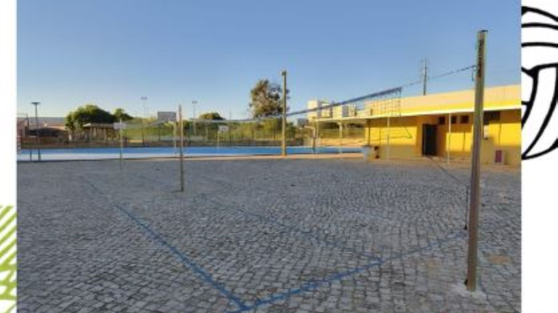 Dois novos campos de voleibol na Escola Júdice Fialho